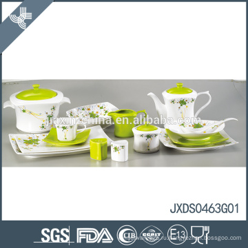 Новое прибытие зеленое eco-friendly домашнее использование фарфора фарфора жемчужина посуда
